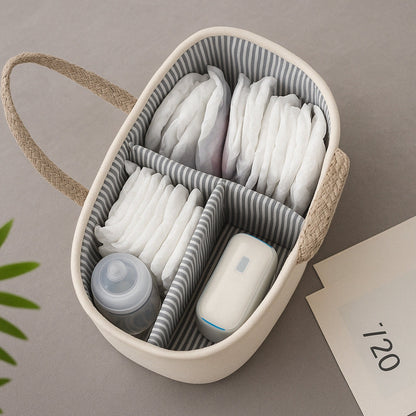 Panier à Couches Tressé – Organisation Élégante pour les Essentiels de Bébé